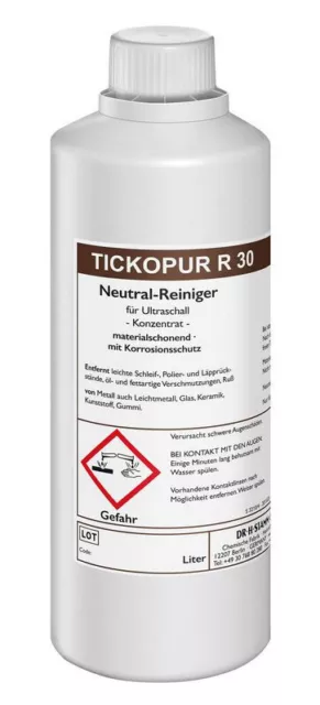 Tickopur R 30 Neutral Reiniger für Ultraschall Reinigungs Konzentrat 1 Liter