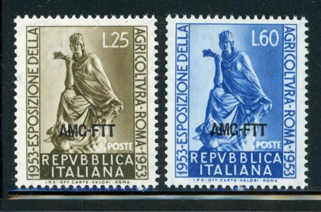AMG-FTT Trieste MNH: Scott #182-183 Agricultural EXPO ROME CV$4+
