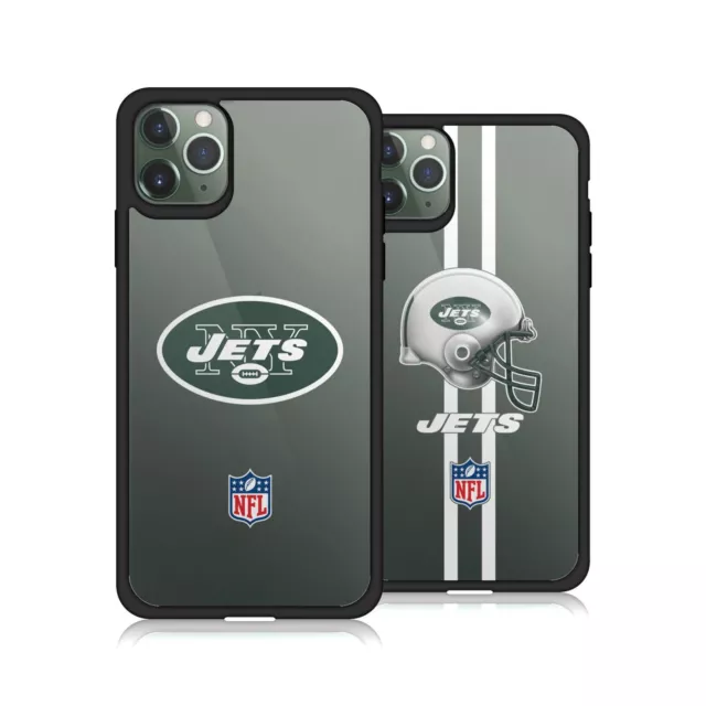 OFFICIAL NFL NEW YORK JETS LOGO 2 BLACK SHOCKPROOF FOR APPLE iPHONE PHONES