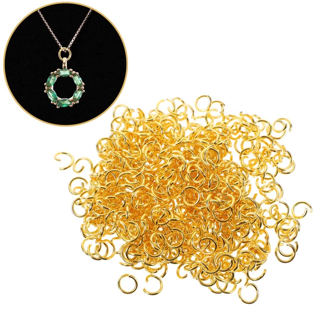 500 piezas Anillo de salto abierto de acero inoxidable Pulsera Anillos de conexión más duradero abierto