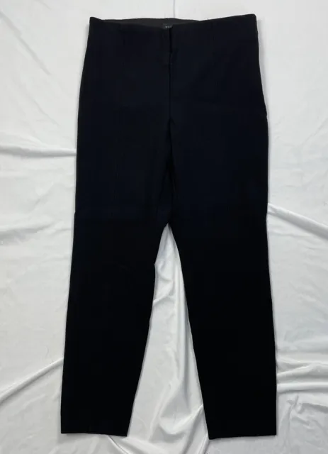 Talbots Portland Pants Womens Petite Sz. 6P Black Ponte Side Zip Crop No Pockets