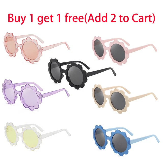 Cute Flowers Kids Sunglasses Personalized Boys Girls Small Tide UV-Proof O