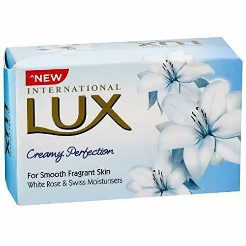 Barra de jabón LUX International Creamy Perfection, piel suave y fragante,...