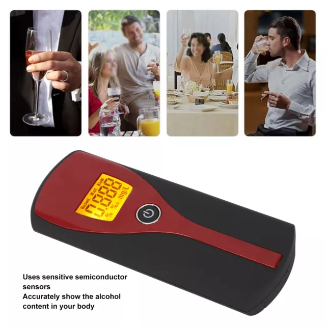 Digital Breath Alcool Tester Professionnel Home LCD Affichage Alcool Testeur 2