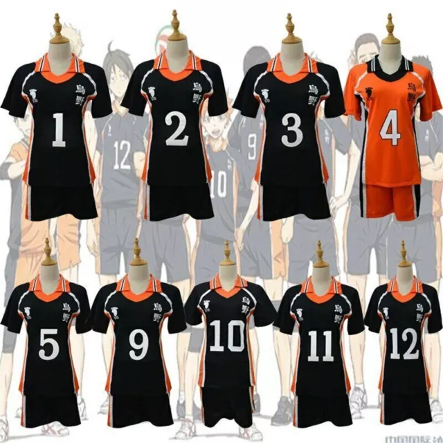 Haikyuu Karasuno High School Uniform Jersey Volleyball Anime Cosplay Costume