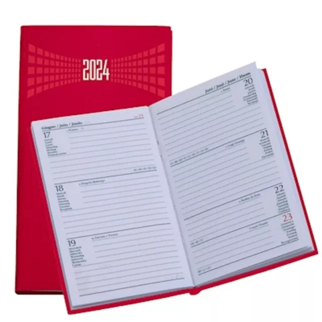 Agenda Settimanale 2024 8X15 Nera