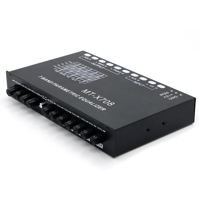 Equalizzatore audio auto regolabile EQ amplificatore auto equalizzatore grafico con CD/AUX