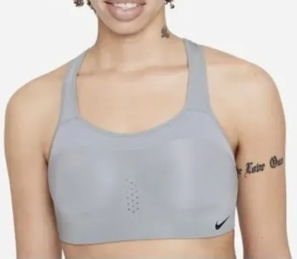 NIKE ALPHA WOMENS HIGH SUPPORT SPORTS BRA Size Small D-E CUP BRAND