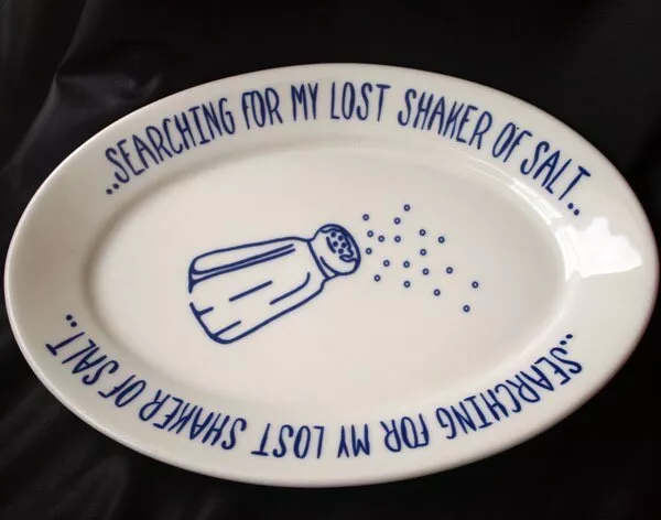Margaritaville LOST SHAKER OF SALT Oval Platter Homer Laughlin 2005