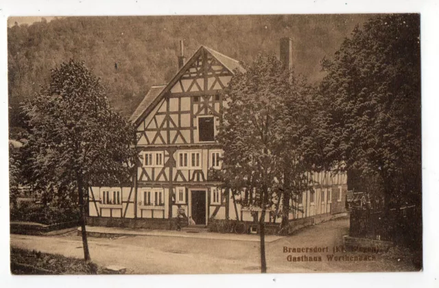 alte AK Brauersdorf Kr. Siegen-Netphen Pension Gaststätte  1916