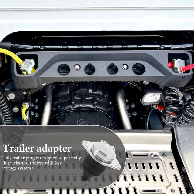 Adattatore Per Spina Rimorchio 7/13 Da 7 A 13 Pin, Connettore Per Gancio Di Traino Da 7 Poli A 13 Pin Per Rimorchio Auto Trattore Roulotte Portabiciclette 88703860