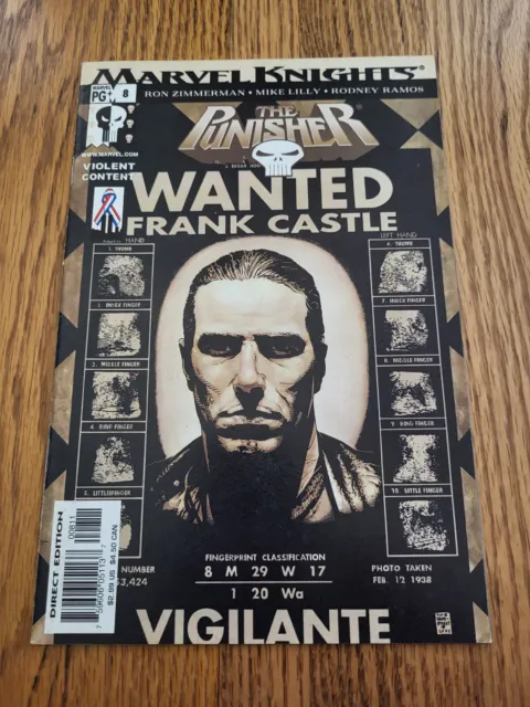 Marvel Knights The Punisher #8 - When Frank Sleeps - Vol. 4/6 (2002) - Very Good