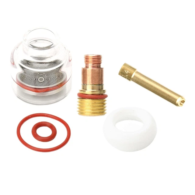Kit Materiali Di Consumo Per Saldatura TIG – 123 Pezzi Per Torce WP-17/18/26 – Ugelli In Allumina E Pinze - 6