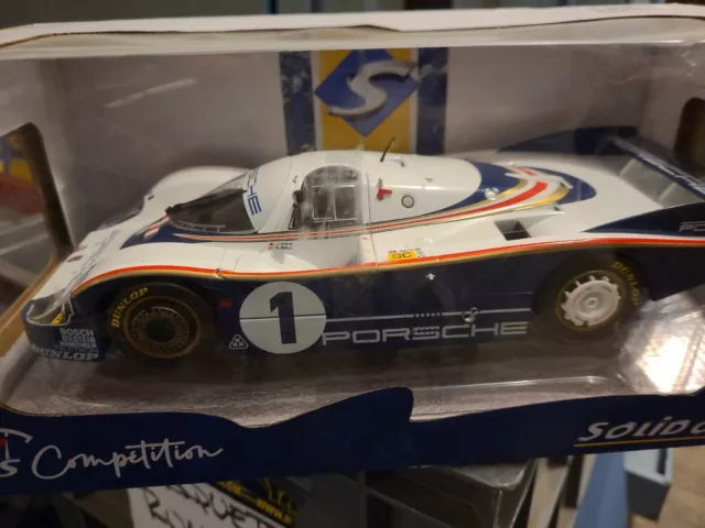 PORSCHE 956LH Gagnant LE MANS 1982,SOL1805501, échelle1/18,SOLIDO