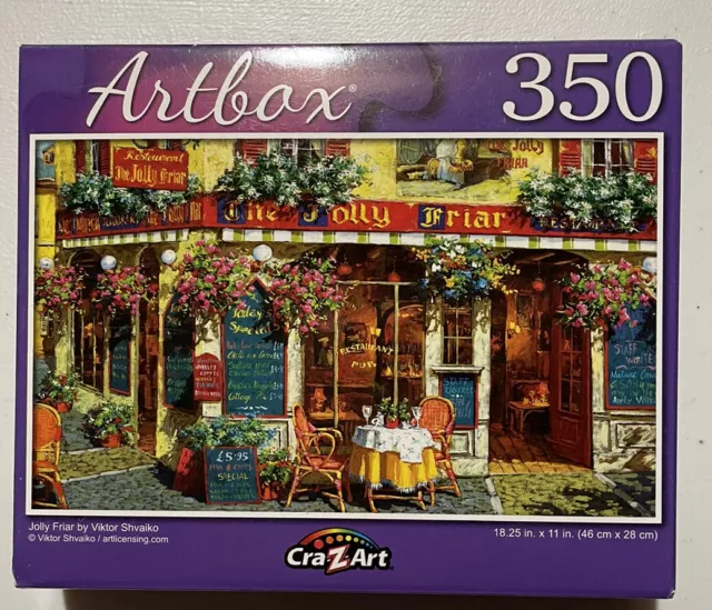 NEW 350 Piece Jigsaw Puzzle Artbox 18 in. x 11 in.,  Jolly Friar