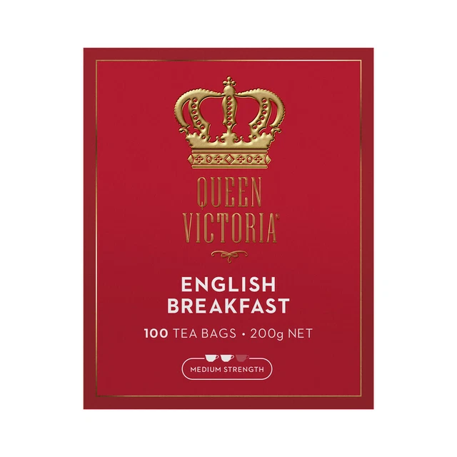 QUEEN VICTORIA ENGLISH Breakfast Premium Tea Bags 100 Pack EUR 13,42