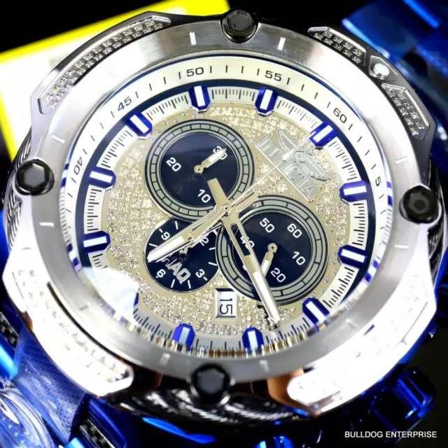 INVICTA SHAQ BOLT .74 CTW Diamond Blue Stainless Steel 60mm Swiss