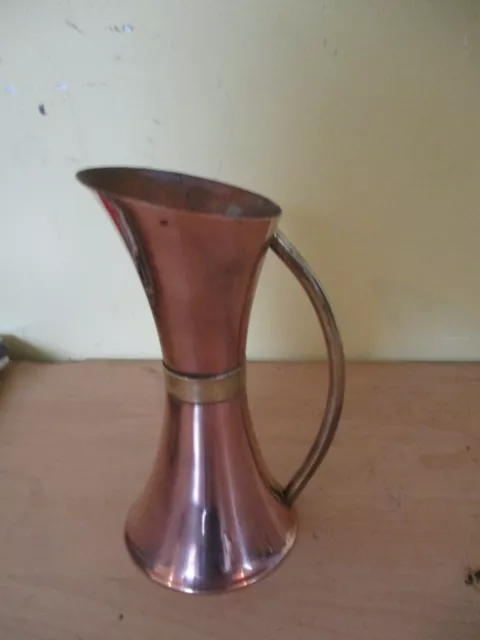 Copper and Brass Small Vase/Ewer