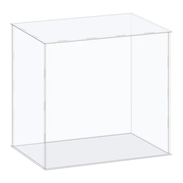 sourcing ap Acrylique Affiche Boîte Plastique Boîte Cube Stockage