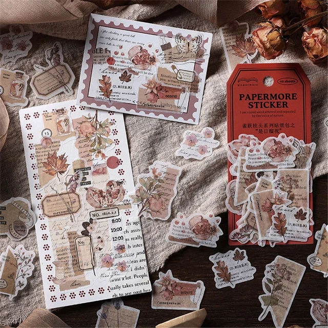 Papier Washi Papier Matériau Autocollant de papeterie Décor Autocollants