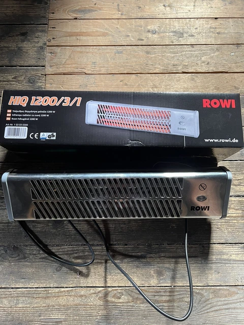 Heizstrahler Infrarot mit OVP Rowi 1200 W