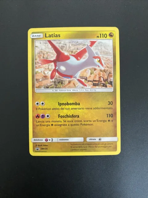 Pokemon Card Rara Holo Foil SM135 Latias Ita Near Mint