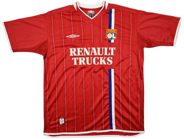 MAILLOT OLYMPIQUE LYONNAIS LYON 2005 vintage away shirt maglia camiseta UMBRO XL EUR 64,90 - FR