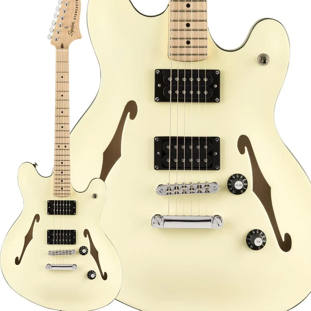 Squier By Fender Affinity Series Starcaster Maple Fingerboard Olympic White