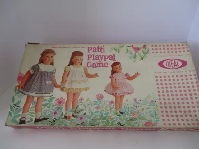 Vintage~Rare 1961 IDEAL Patti Playpal Board Game w/Pieces, Instructions & Box