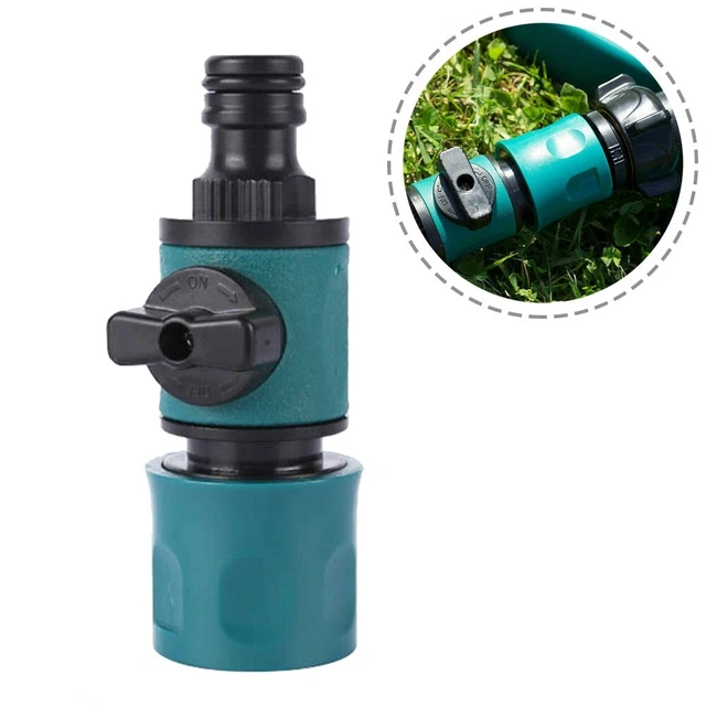 Garden Hose Pipe In Line Tap Shut Off Valve Connect Adaptor Tool Gadget Cheap