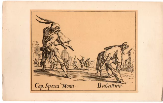 CPSM PF Gravure - Jacques CALLOT - Les Balli : Bouffons de la comédie italienne