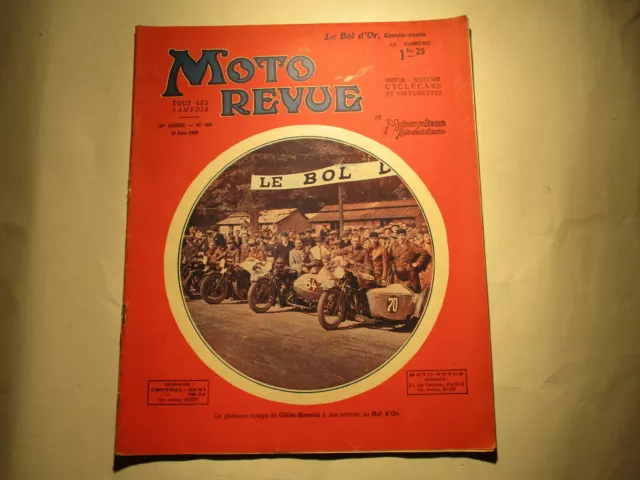 Moto Revue n°380 Juin 1930 , Le Bol D'Or ,TBE