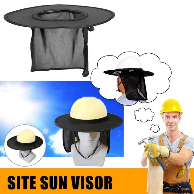Cappuccio cantiere estivo, attrezzatura antiultravioletta, sicurezza ventilazione_ X7T4