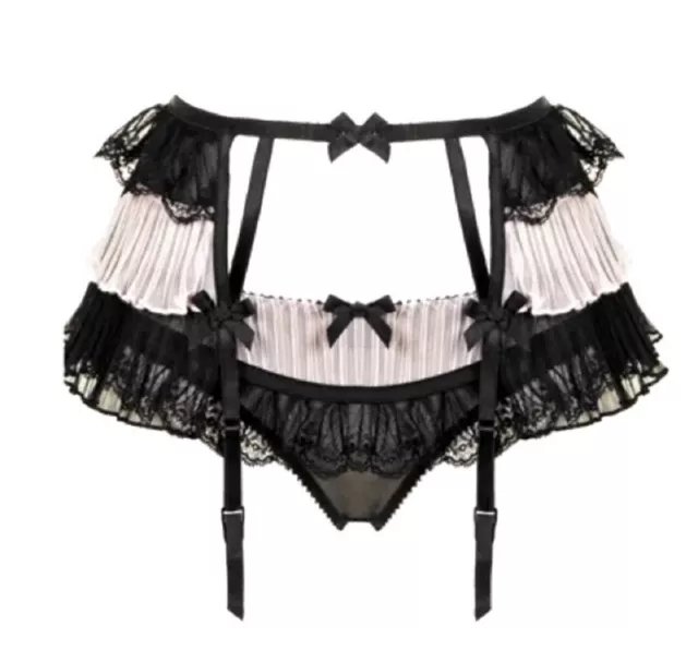 Agent Provocateur Lingerie Fifi Suspender Garter Belt Skirt size 3 AP M NWT