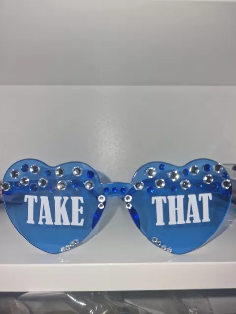 Take That Personalised Heart Sunglasses Custom Decorated Concert