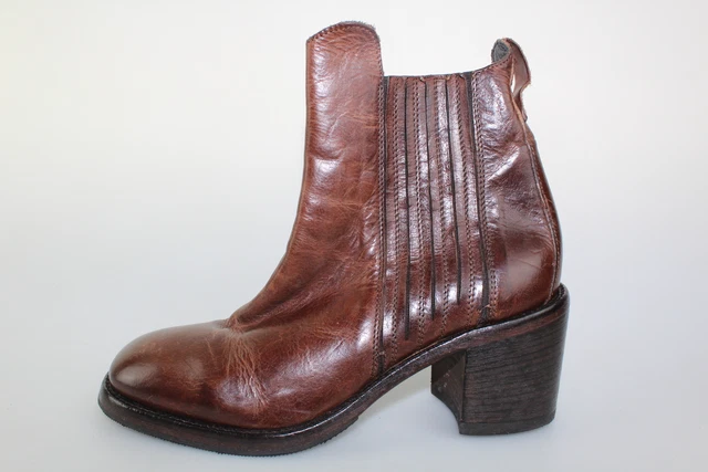 chaussures femme MOMA - 37 EU - bottines marron cuir DM442