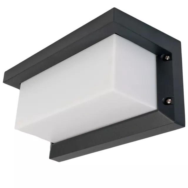 Grafner LED Wandleuchte Außenleuchte Terrasse Gartenlampe Anthrazit 7016 E27