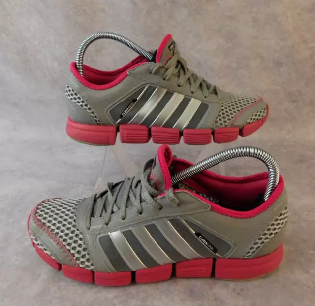 ADIDAS CLIMACOOL RUNNING Shoes Womens Sz 7. Gray Pink Athletic Trainers ...