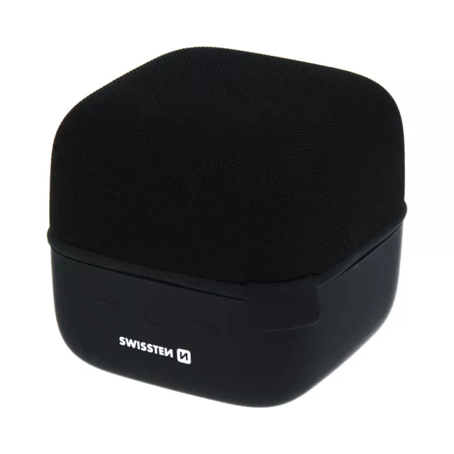 Swissten Musik Cube Bluetooth Speaker, TWS, BT V4.2 EDR, 10W, Micro USB, black
