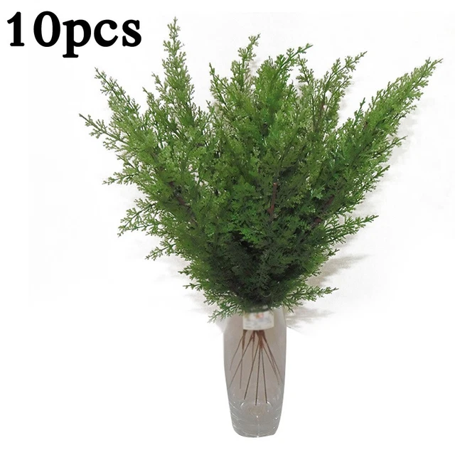Artificial Green Cypress Tree Leaf Pine Leaves Branch Wedding Decoration