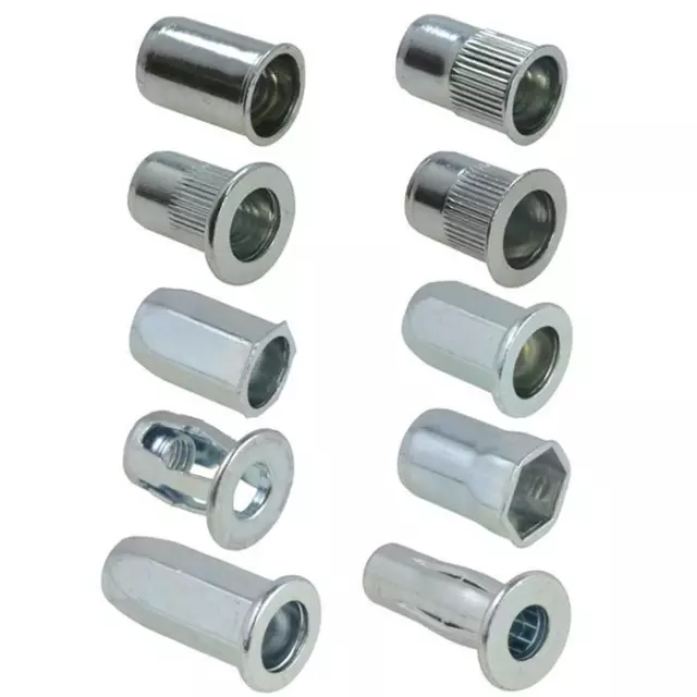 M6 (6mm) x 1.00 pitch Metric Coarse NUTSERTS Rivnut Insert ZINC PLATED