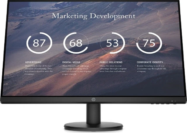 HP P27v G4 68,6 cm (27") 1920 x 1080 Pixel Full HD LCD Schwarz #EG448