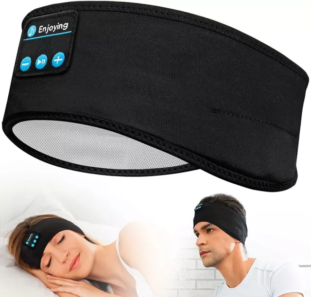 Essentials® Bandeau Bluetooth - Masque de sommeil Bluetooth - Bandeau -  Écouteurs de