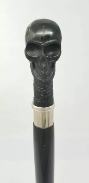 Designer Brass Skull Handle Antique Style Victorian Cane Wooden Walking Stick