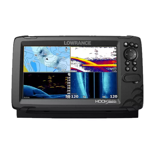 Hook Reveal Lowrance, Ecoscandaglio GPS Cartografico per Pesca, Barca, Nautica