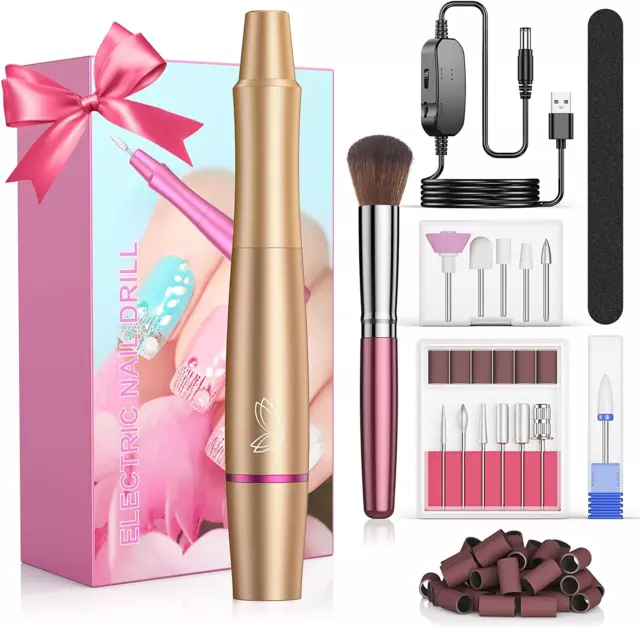 Fresa per Unghie Professionale Elettrica, Fresa Unghie Set 12 in 1 Lima Manicure