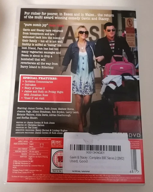 DVD BOX SET Gavin & Stacey Complete Series Two BBC Region 2 PAL UK