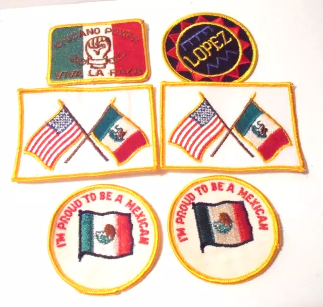 Mexico Heart Flag Patch Country Raza Chicano Embroidered Iron On