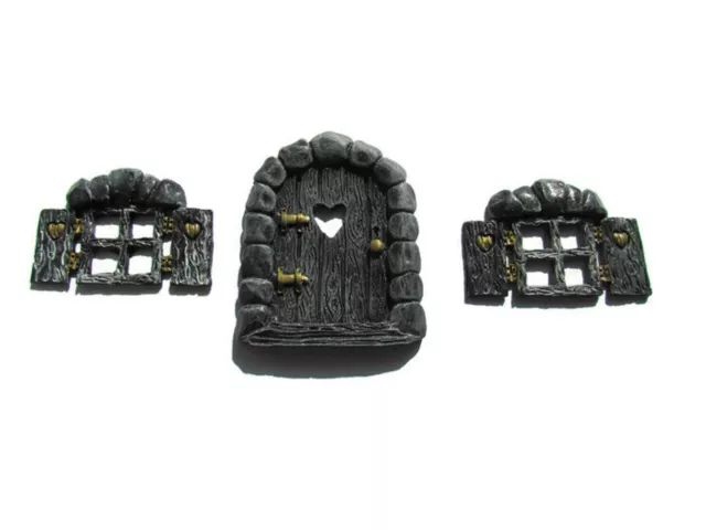 Il Magico Cottage Giardino Miniatura Fairy Porta Incluso 2 Gratuito Windows