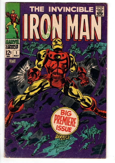 Invincible Iron Man #1 (1968) - Grade 3.5 - 1St Issue - Origin Story Retold!